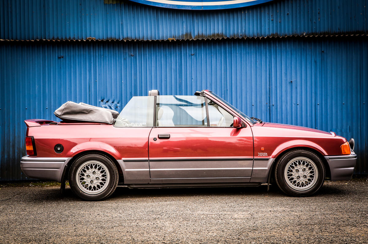 95 used buying guide Ford Escort XR3i cabrio static 95 used buying guide Ford Escort XR3i cabrio static