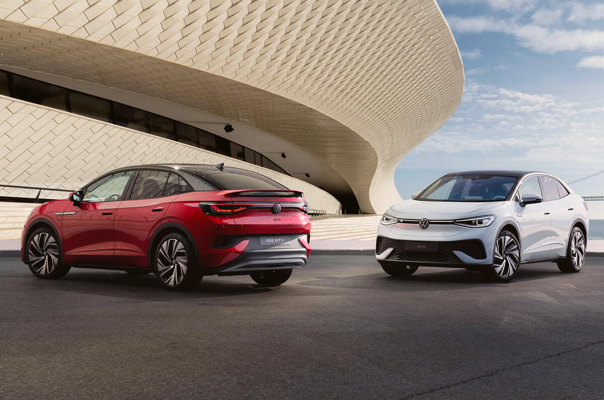 95 Volkswagen ID 5 GTX official reveal images with ID 5