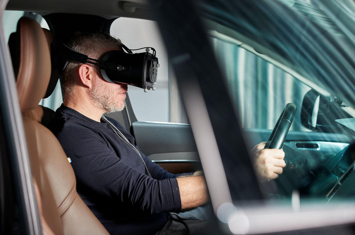 Volvo mixed reality simulator research - actual car Volvo mixed reality simulator research - actual car