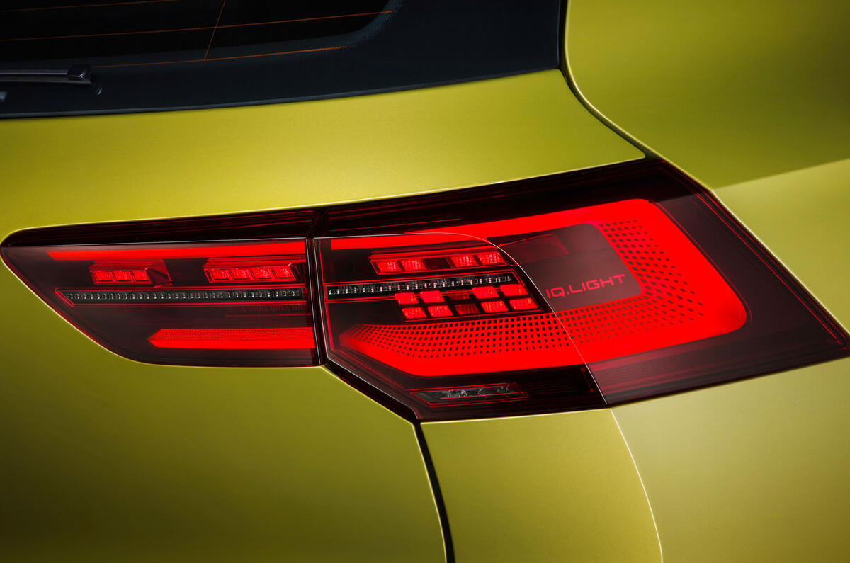 2020 Volkswagen Golf Mk8 official press - rear lights