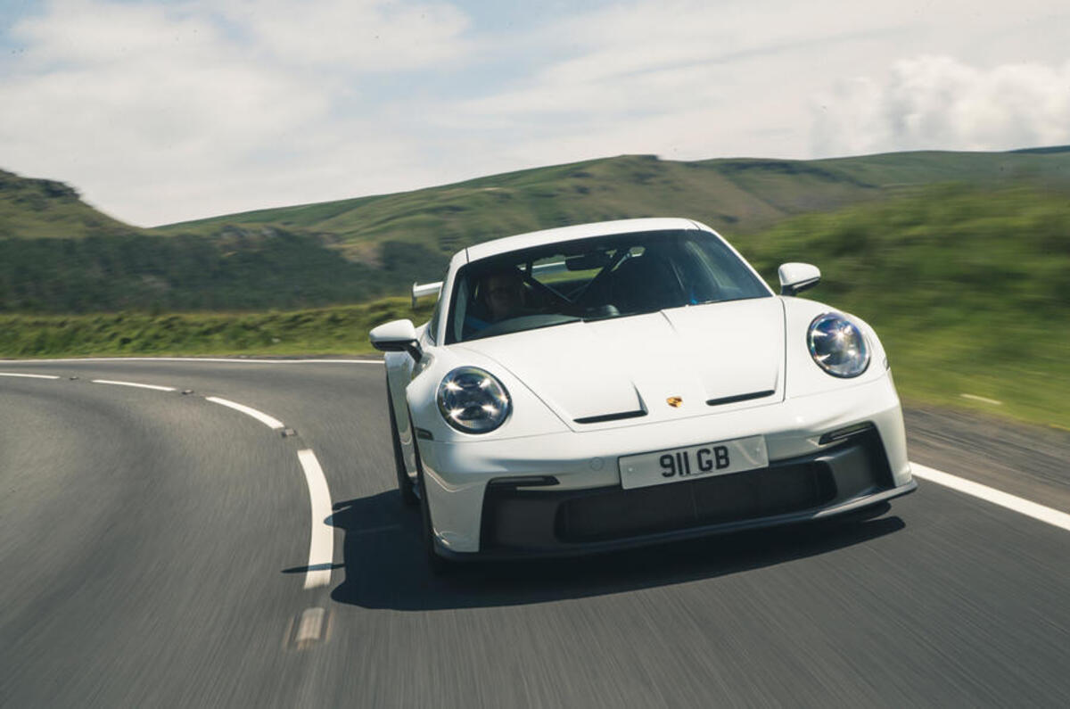 95 writers favourite cars 2021 911 GT3 on road front 95 writers favourite cars 2021 911 GT3 on road front