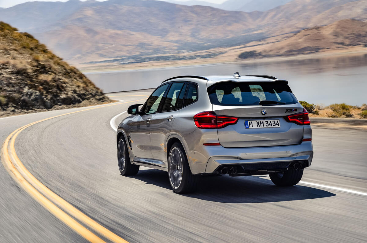 BMW X3M official press - on the road rear