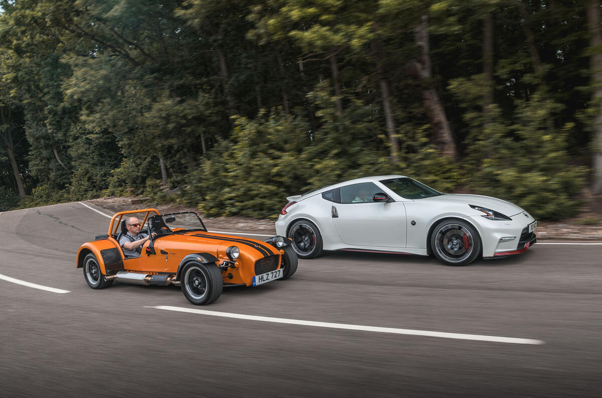 Naturally aspirated group test - Caterham and Nissan
