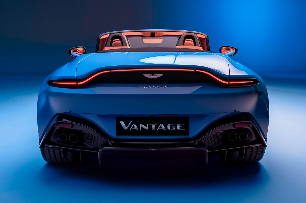 Aston Martin Vantage Roadster 2020 - official press images - rear Aston Martin Vantage Roadster 2020 - official press images - rear