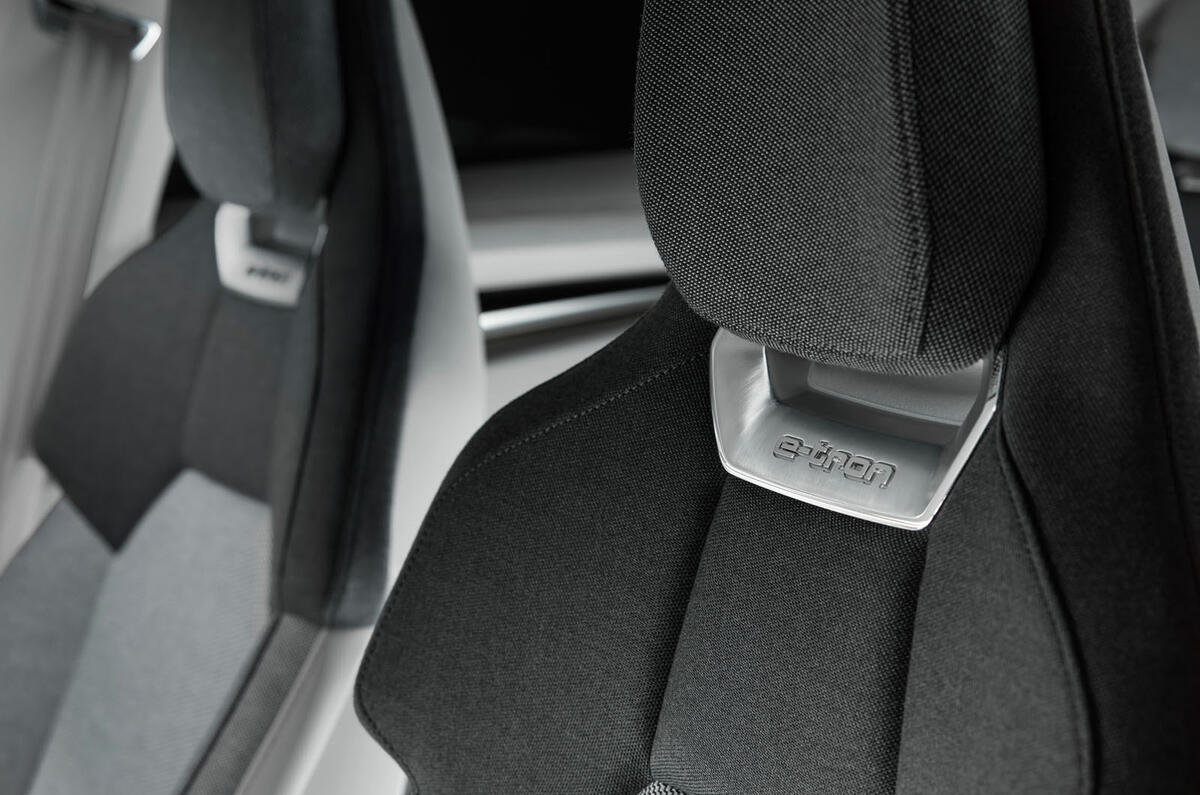Audi E-tron GT concept official reveal - front seat design