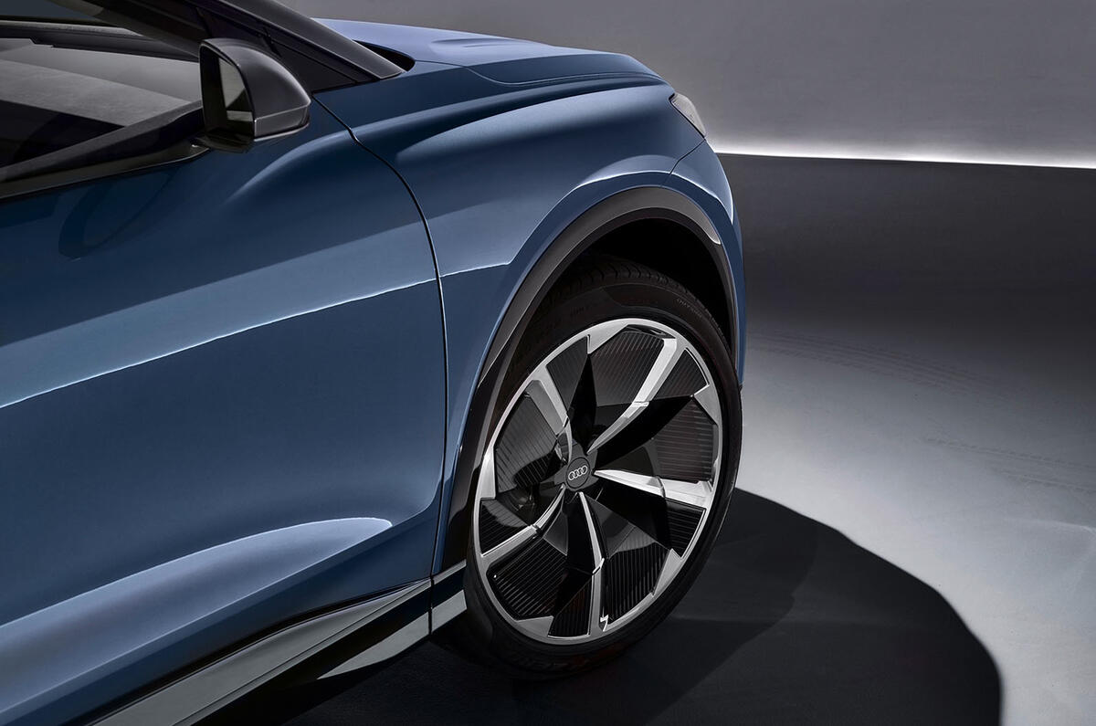 Audi Q4 E-tron electric SUV Geneva 2019 official press images - alloy wheels