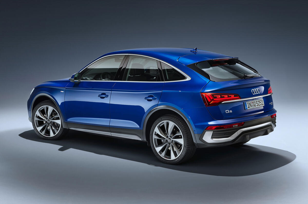 Audi Q5 Sportback 2020 official images - static rear Audi Q5 Sportback 2020 official images - static rear