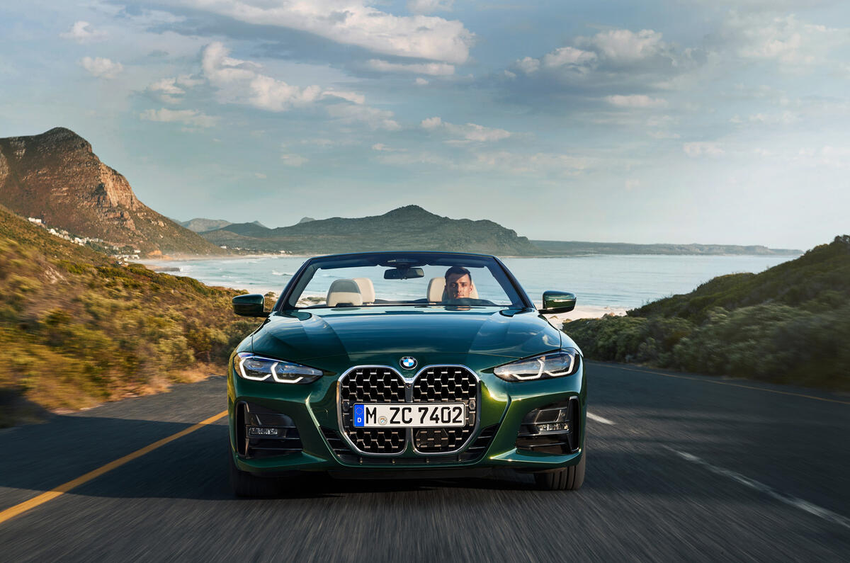 2021 BMW 4 Series Convertible official images - tracking nose 2021 BMW 4 Series Convertible official images - tracking nose