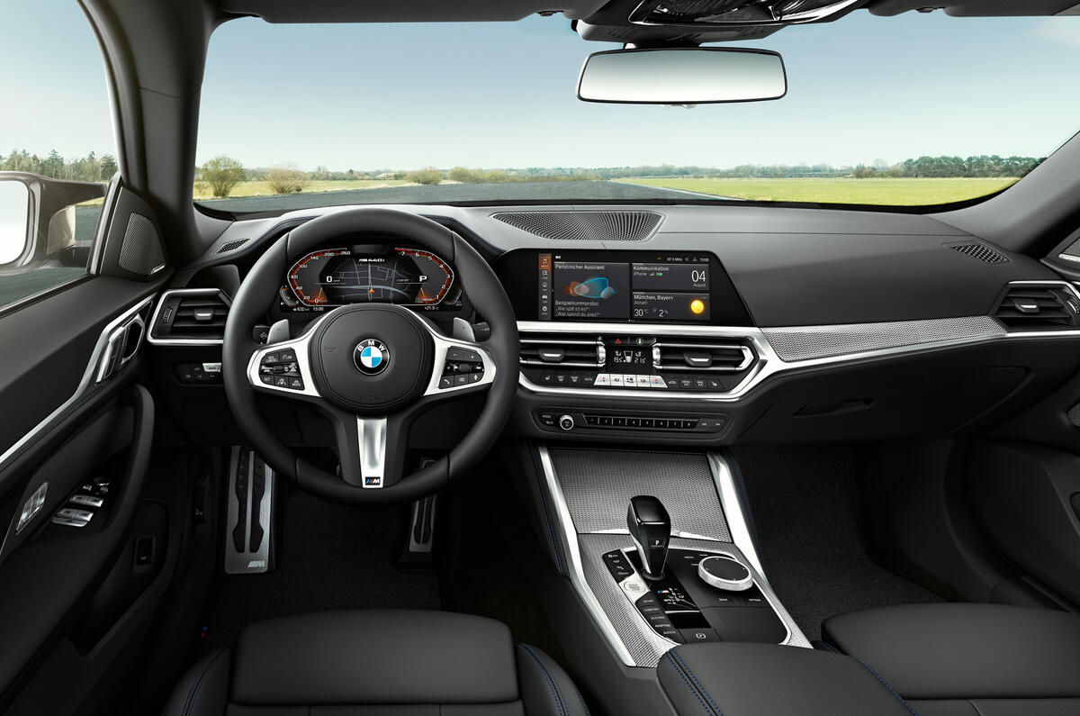 96 BMW 4 Series Gran coupe 2021 official reveal images cabin