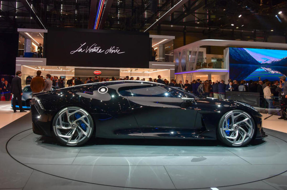 Bugatti La Voiture Noir reveal - side Bugatti La Voiture Noir reveal - side