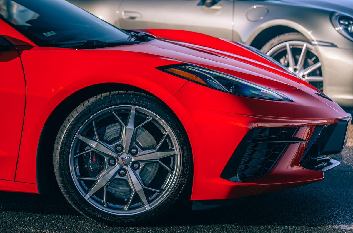 Corvette C8 vs Porsche 911 UK - Corvette nose Corvette C8 vs Porsche 911 UK - Corvette nose