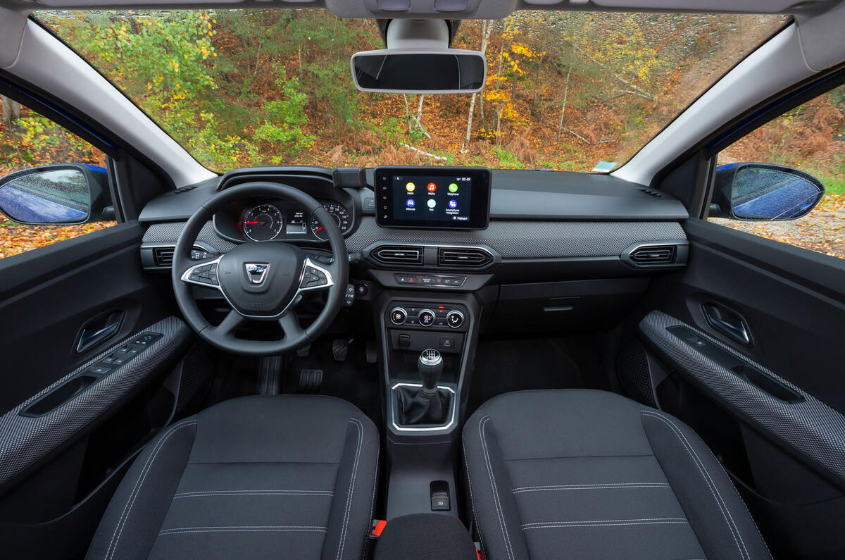 Dacia Sandero 2021 UK official images - interior Dacia Sandero 2021 UK official images - interior