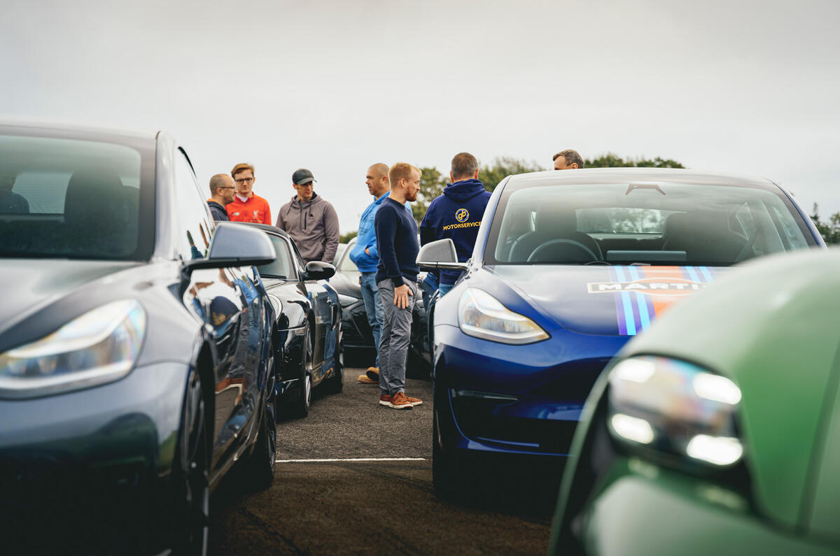 96 EV track day llandow 2021 feature crowd