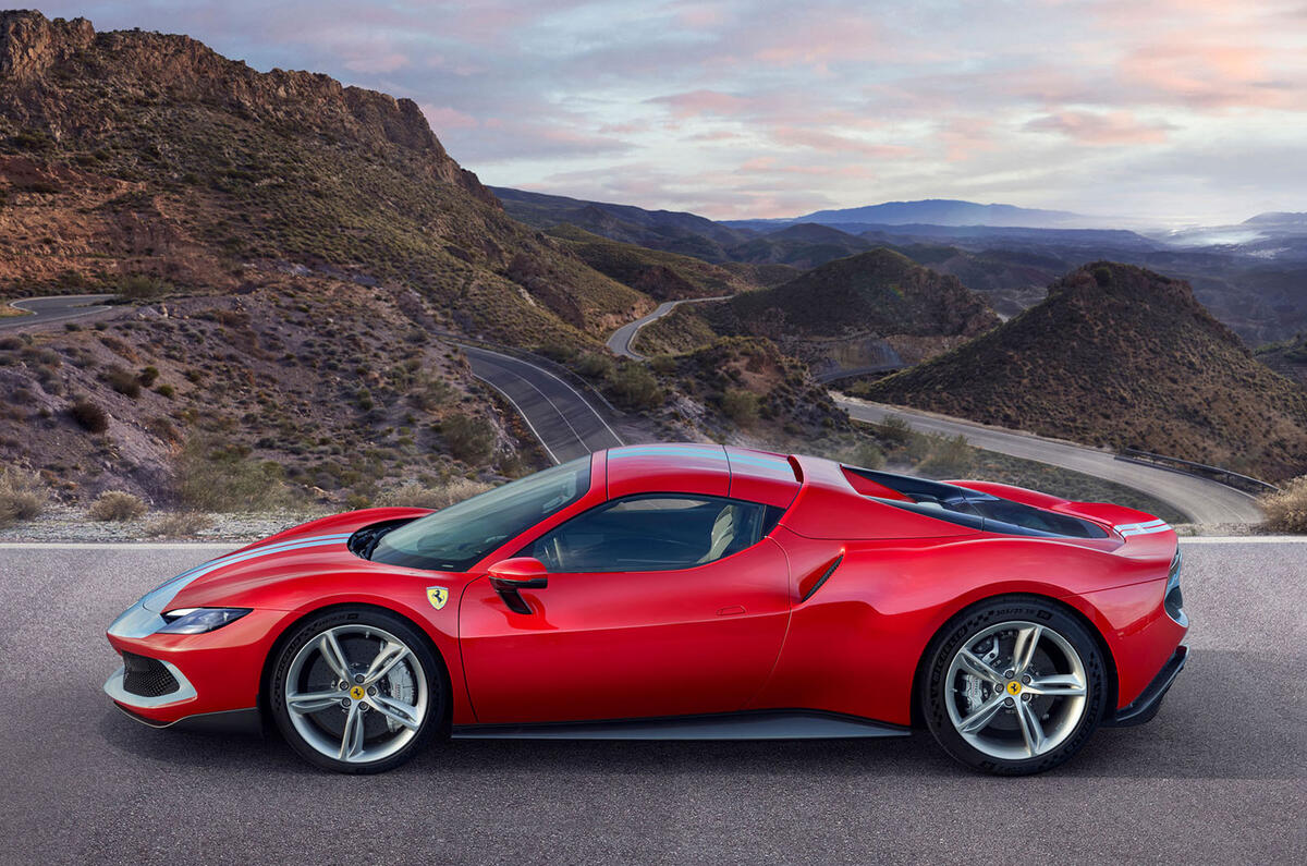96 Ferrari 296 GTS 2022 official images red side 96 Ferrari 296 GTS 2022 official images red side