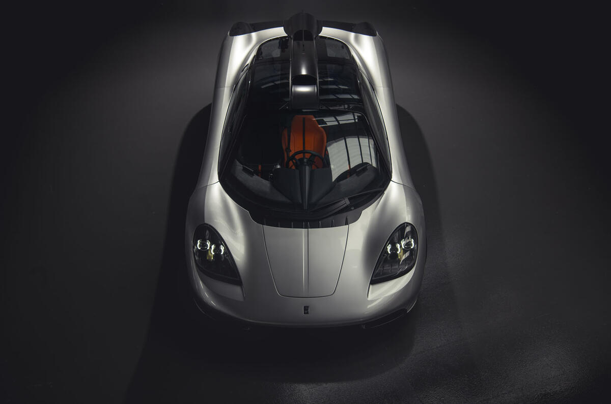 Gordon Murray T50 official reveal - aerial Gordon Murray T50 official reveal - aerial
