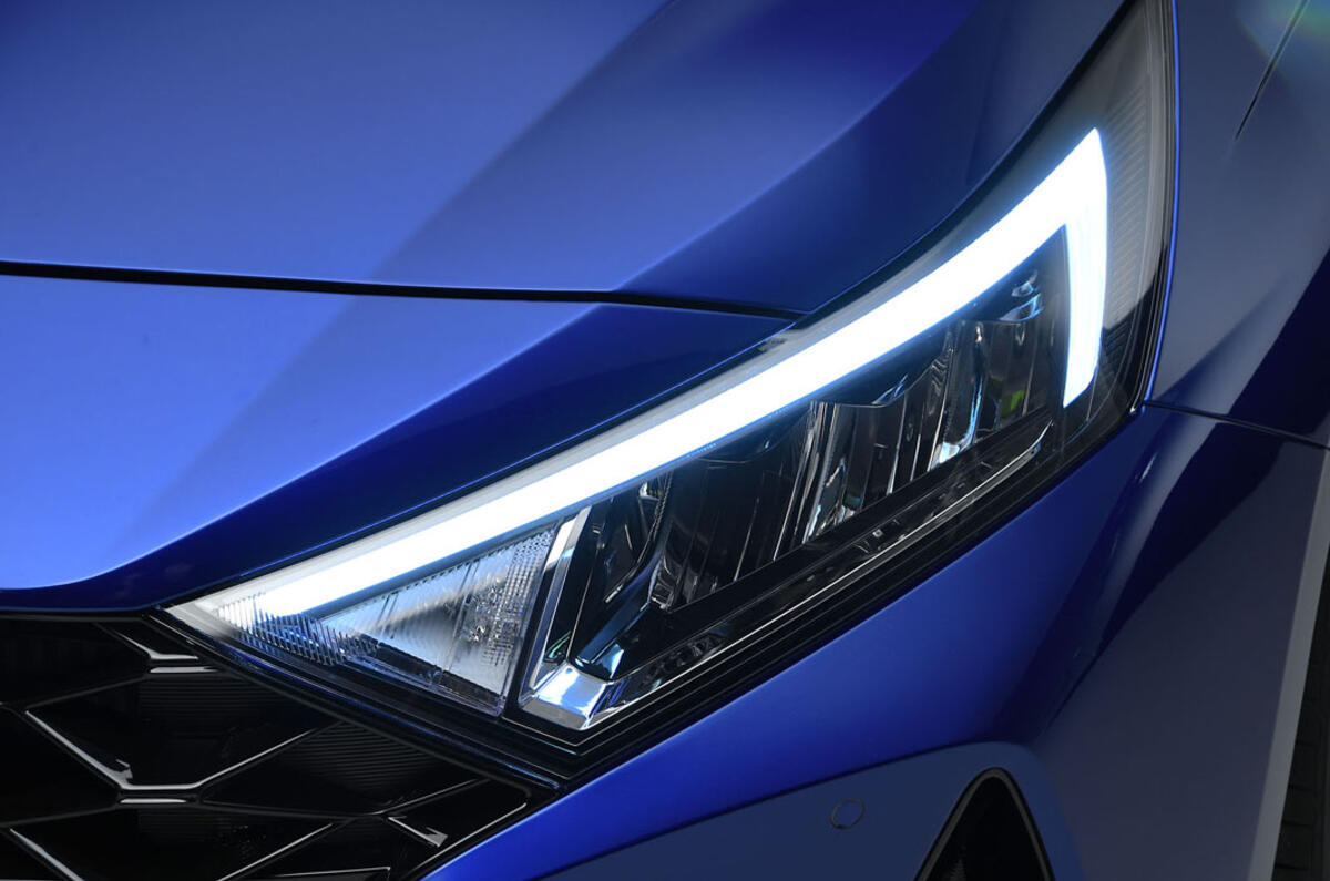 Hyundai i20 2020 studio images - headlights Hyundai i20 2020 studio images - headlights