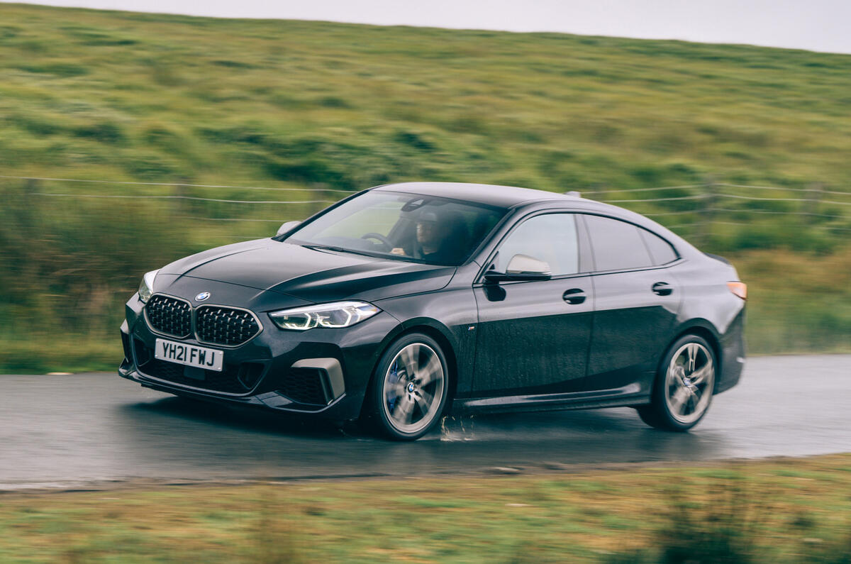 96 Jaguar XE vs M235iGC vs S3 BMW tracking side 96 Jaguar XE vs M235iGC vs S3 BMW tracking side