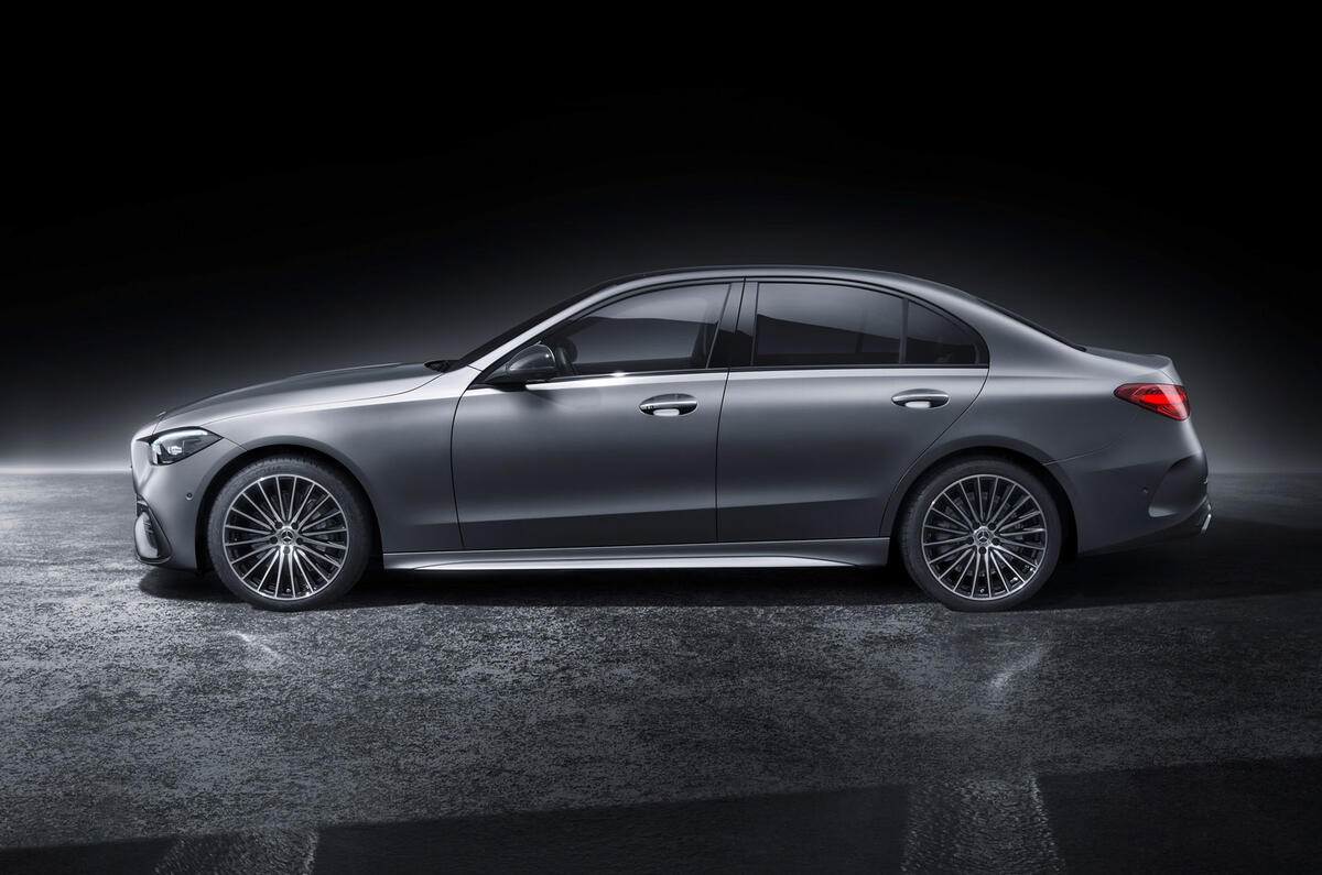 96 Mercedes Benz C Class 2021 official images studio static side 96 Mercedes Benz C Class 2021 official images studio static side