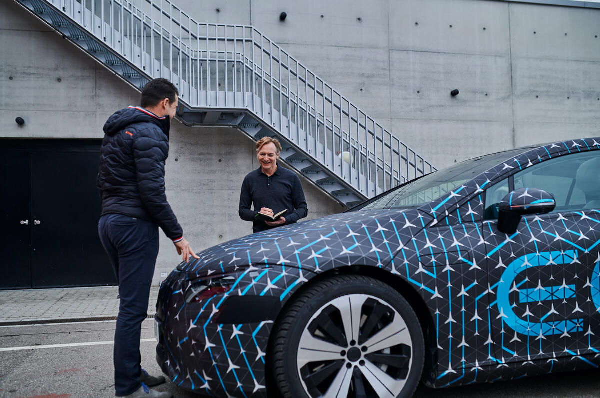 96 Mercedes Benz EQS prototype ride 2021 interview