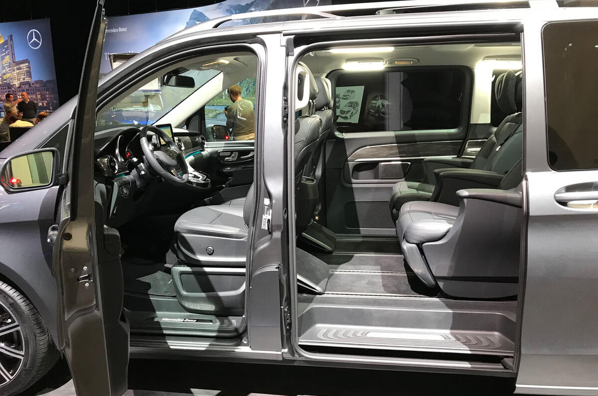 Mercedes-Benz V-Class 2019 reveal - doors