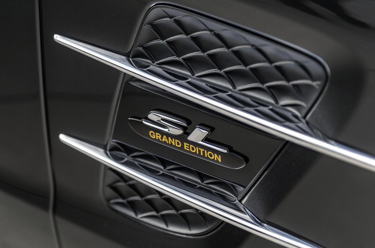 Mercedes SL Grand Edition official press - side vents
