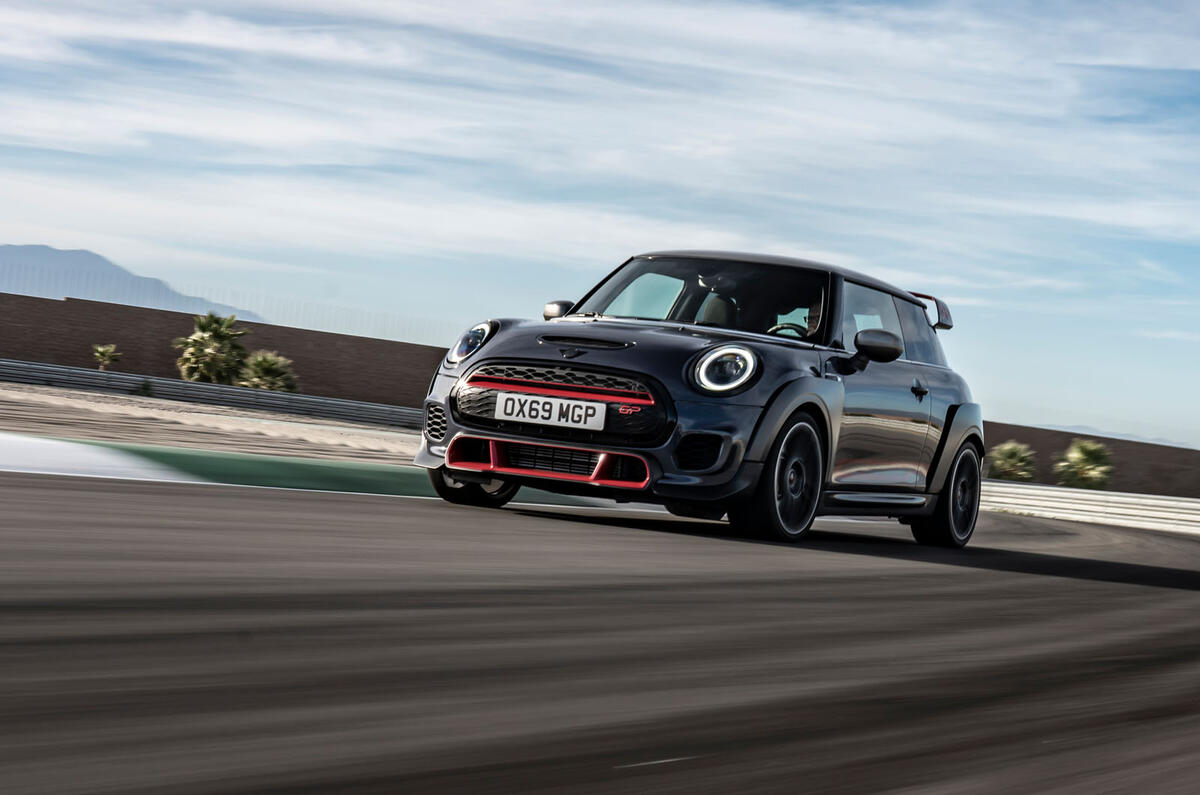 2020 Mini JCW GP first ride - tracking front