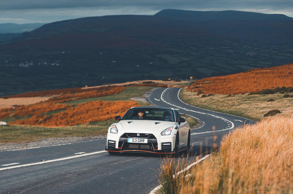 96 Nissan GTR at 15 feature on road front