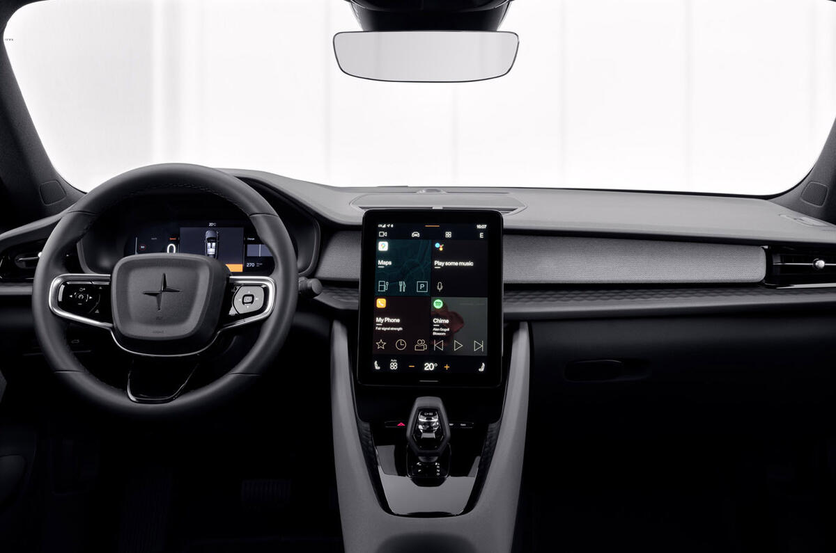 96 Polestar 2 official images desert dashboard 96 Polestar 2 official images desert dashboard