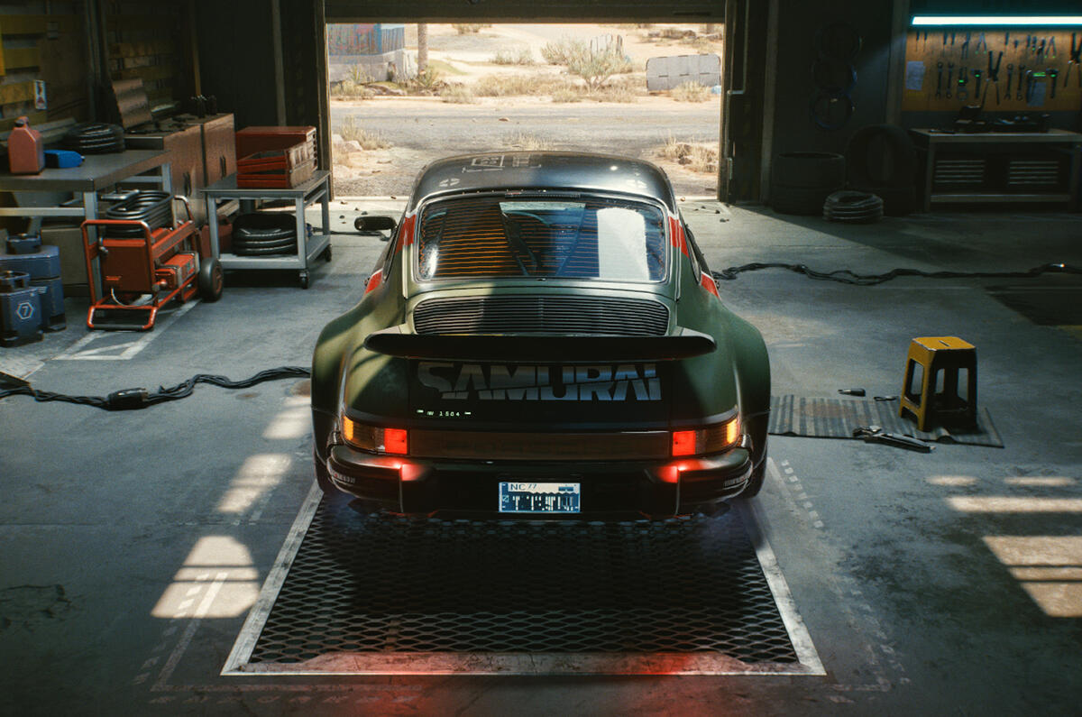 Porsche 911 Cyberpunk 2077 tie-in - rear end Porsche 911 Cyberpunk 2077 tie-in - rear end
