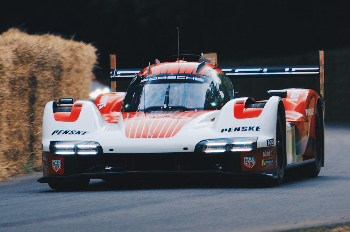 96 porsche 963 goodwood hill front 96 porsche 963 goodwood hill front