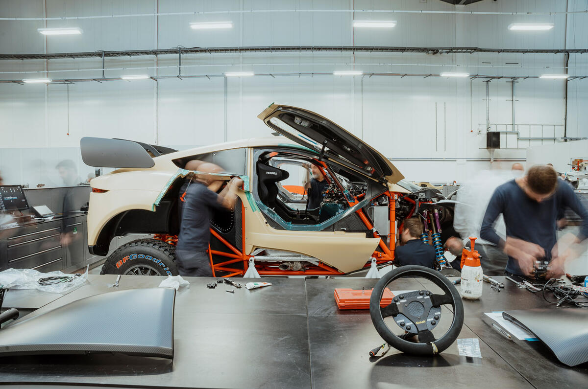 96 Prodrive Dakar car interview side 96 Prodrive Dakar car interview side