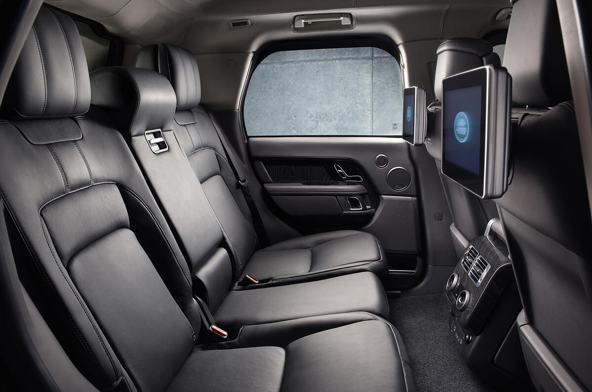 Land Rover Range Rover Sentinel official press images - rear seats