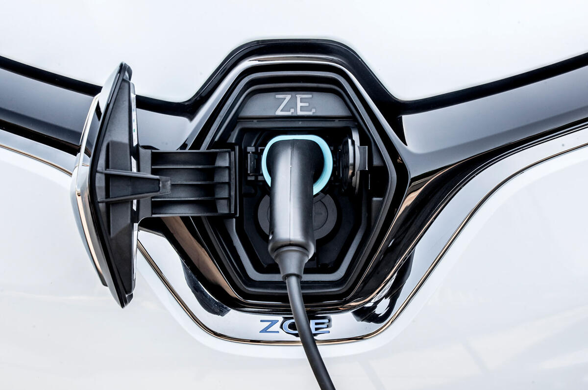 Renault Zoe van 2020 official images - charging port Renault Zoe van 2020 official images - charging port