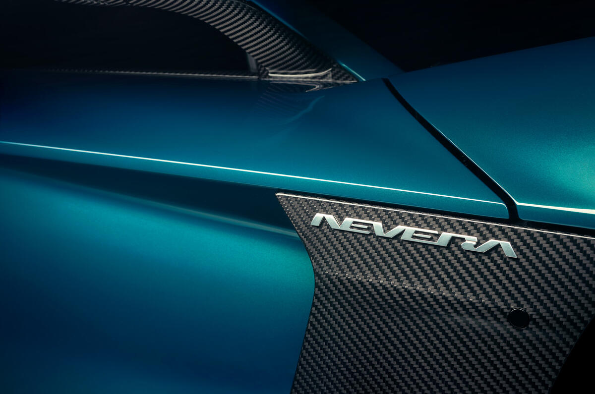 96 Rimac Nevera 2021 official reveal side logo 96 Rimac Nevera 2021 official reveal side logo