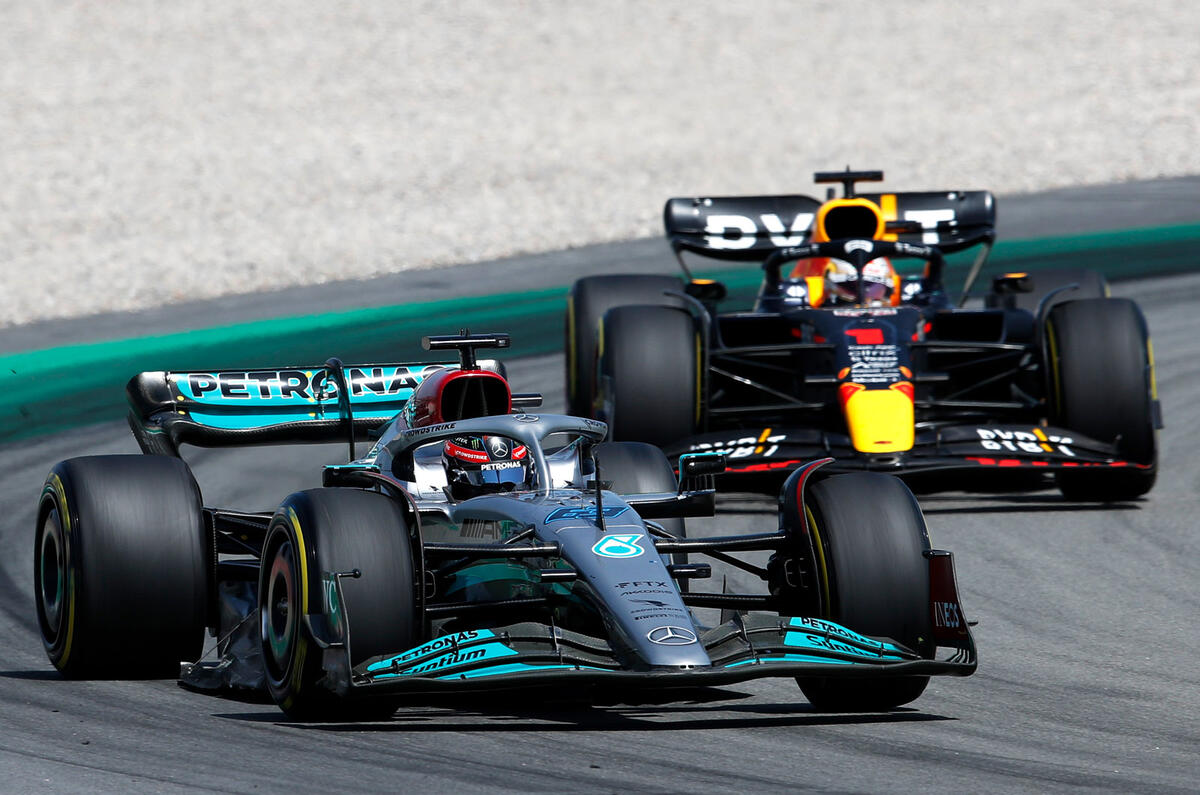 96 Russell Verstappen Spanish GP 2022 96 Russell Verstappen Spanish GP 2022