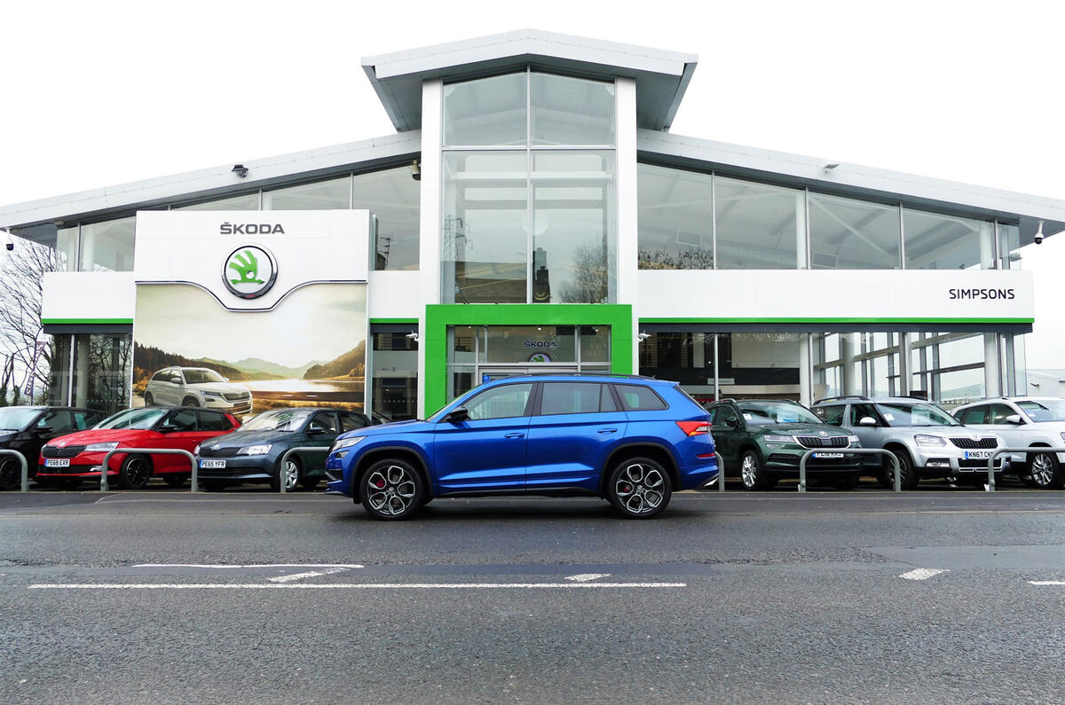 96 Simpson Skoda dealer exterior 96 Simpson Skoda dealer exterior