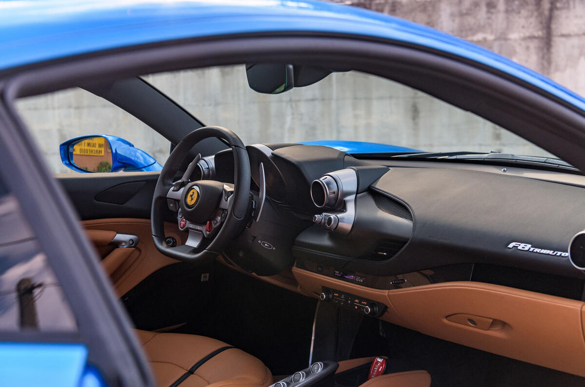 Top 50 cars 2020 - final five - Ferrari F8 Tributo interior Top 50 cars 2020 - final five - Ferrari F8 Tributo interior