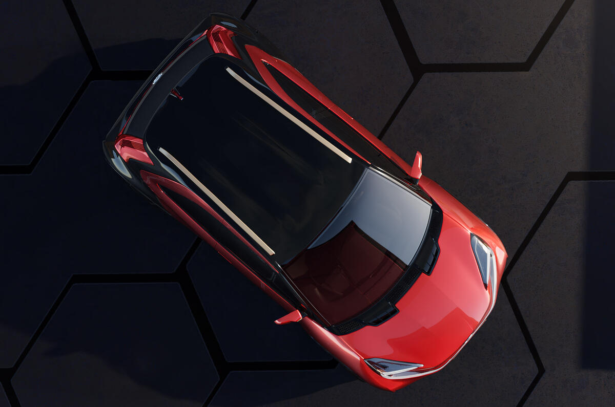 96 Toyota Aygo X Prologue 2021 concept official images aerial 96 Toyota Aygo X Prologue 2021 concept official images aerial