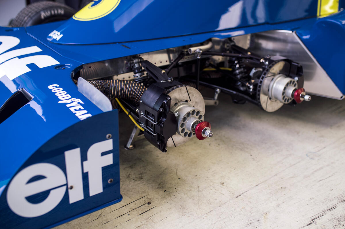 96 Tyrell P34 feature brake discs 96 Tyrell P34 feature brake discs