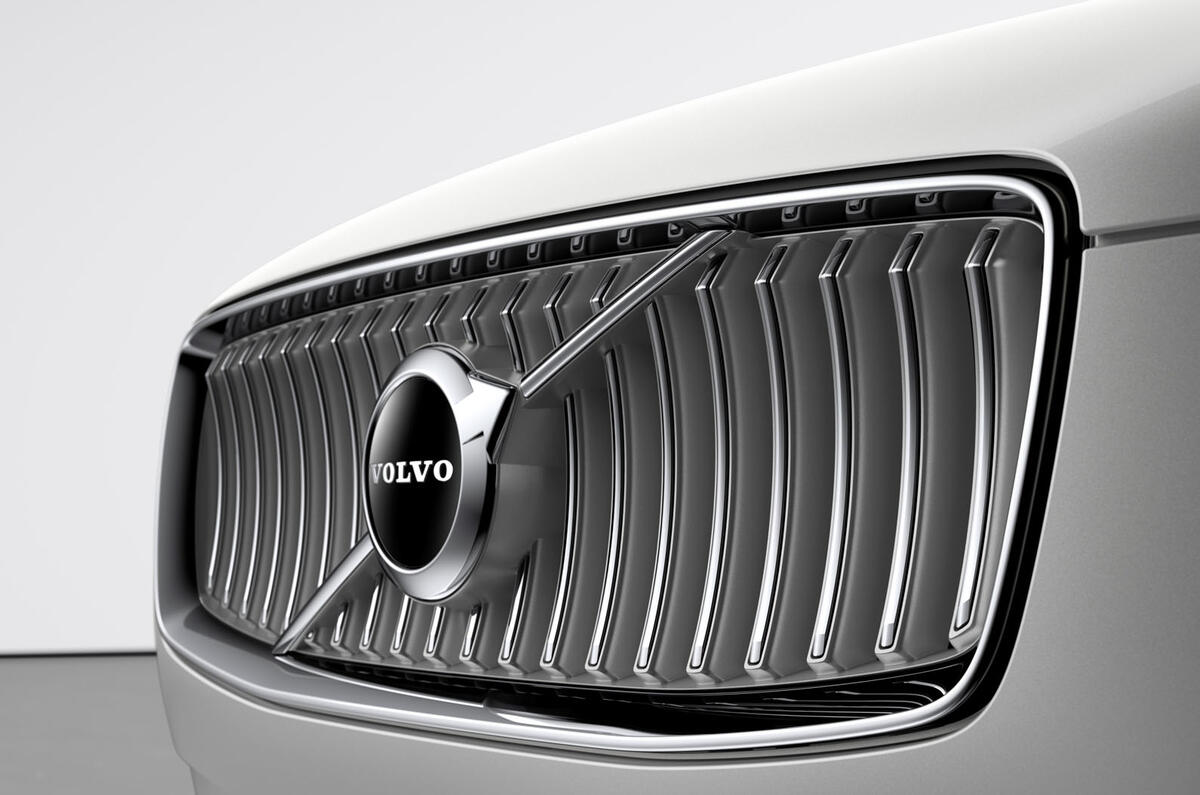 Volvo XC90 2019 refresh official press - grille