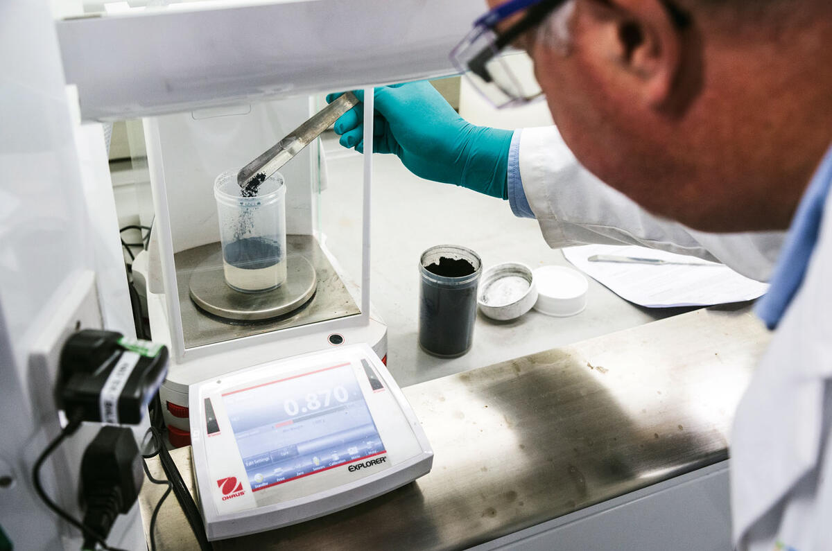 We built a Lithium-ion battery - mixing