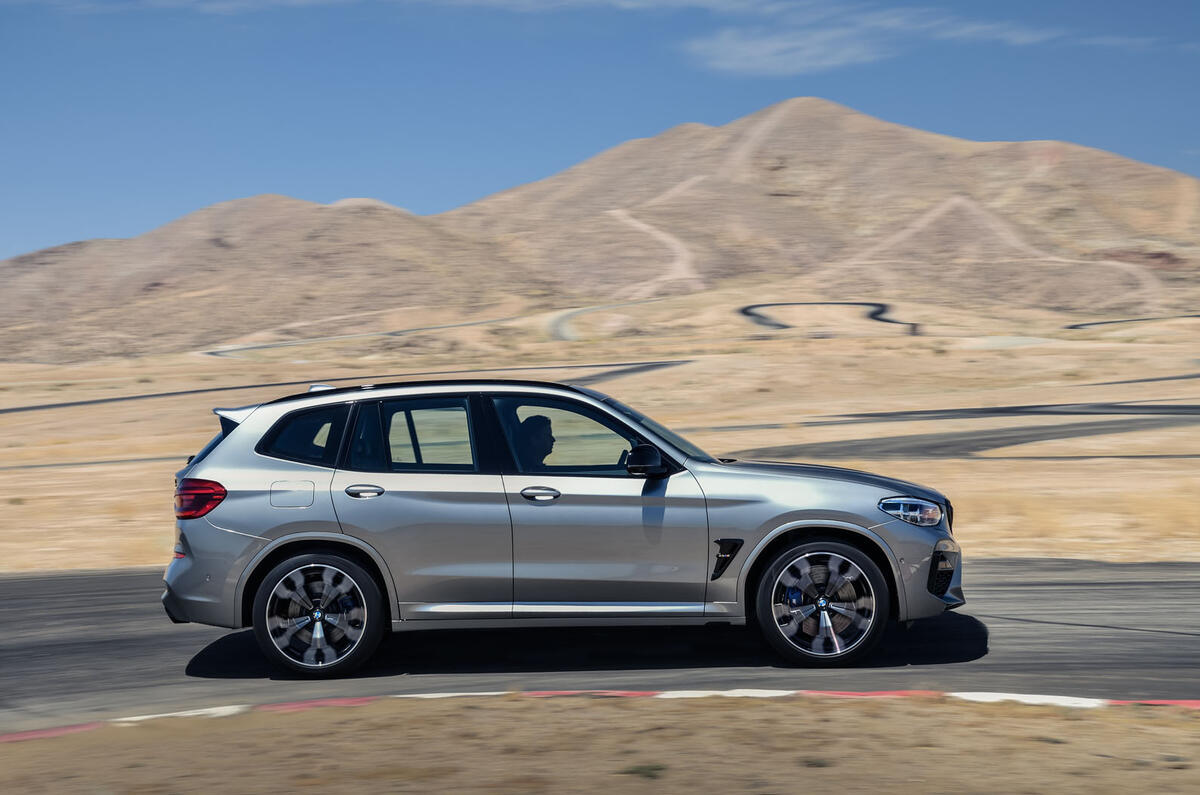 BMW X3M official press - on the road side