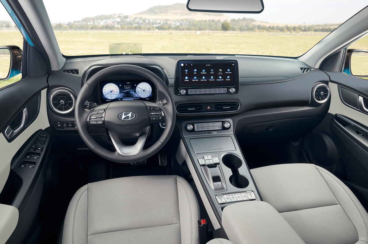 Hyundai Kona Electric MY2020 official - cabin Hyundai Kona Electric MY2020 official - cabin