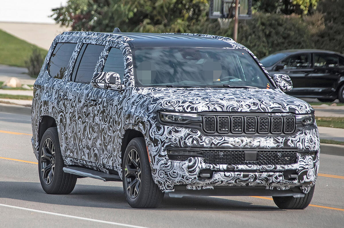 Jeep Grand Wagoneer spy images - nose Jeep Grand Wagoneer spy images - nose