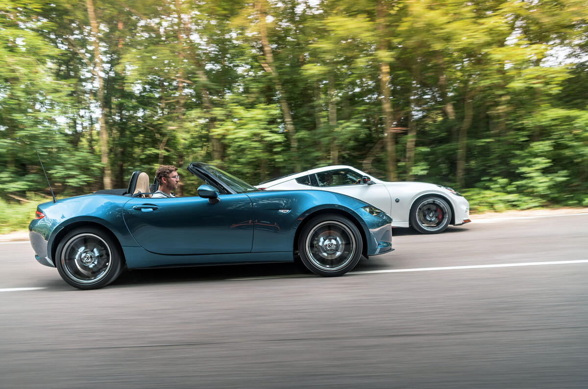 Naturally aspirated group test - Mazda Nissan