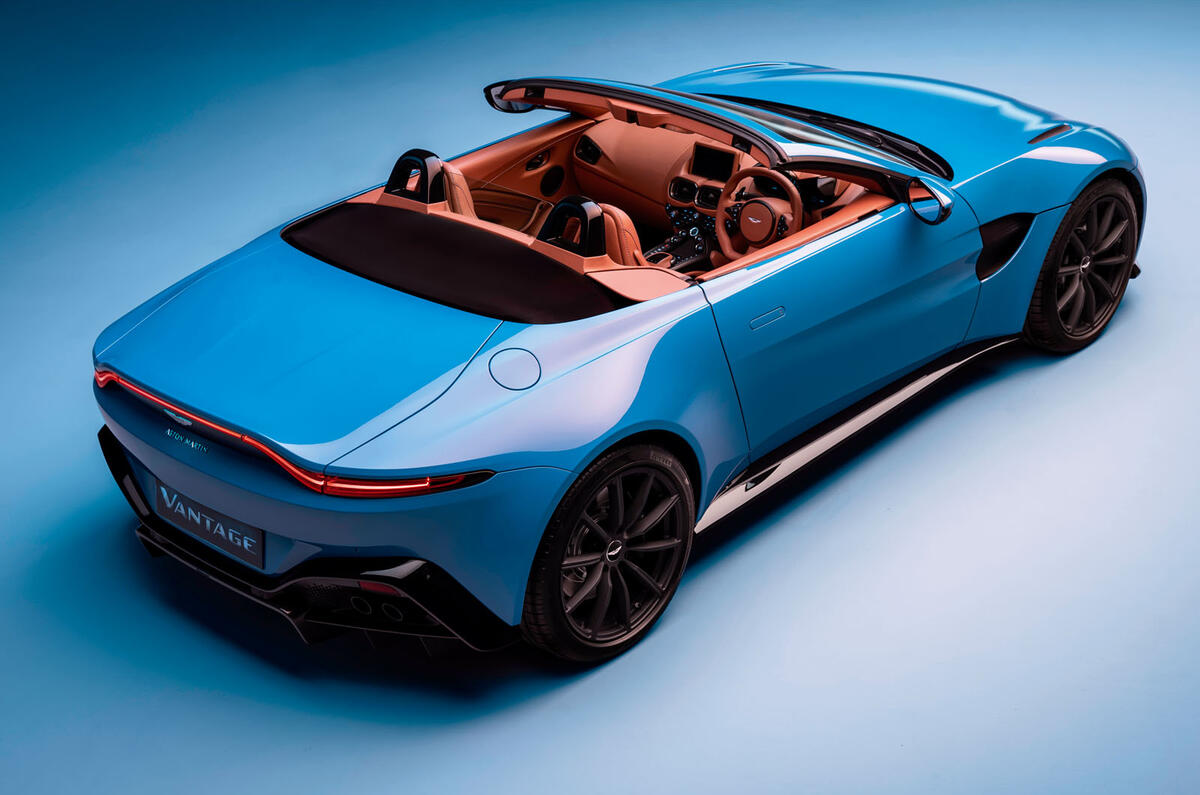 Aston Martin Vantage Roadster 2020 - official press images - top Aston Martin Vantage Roadster 2020 - official press images - top