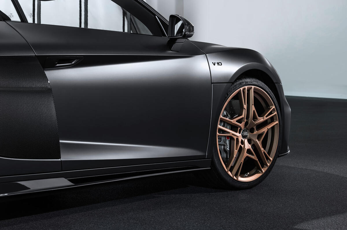 Audi R8 V10 Decennium official press images - alloy wheels