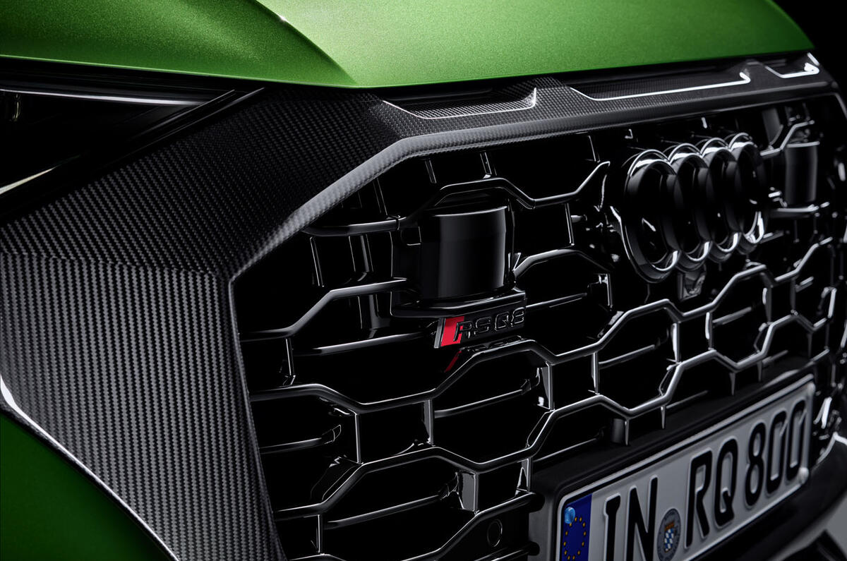 Audi RS Q8 2020 official reveal photos - front grille