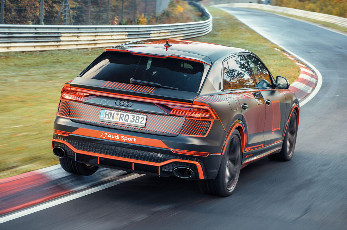 Audi RS Q8 2020 camo ride - hero rear