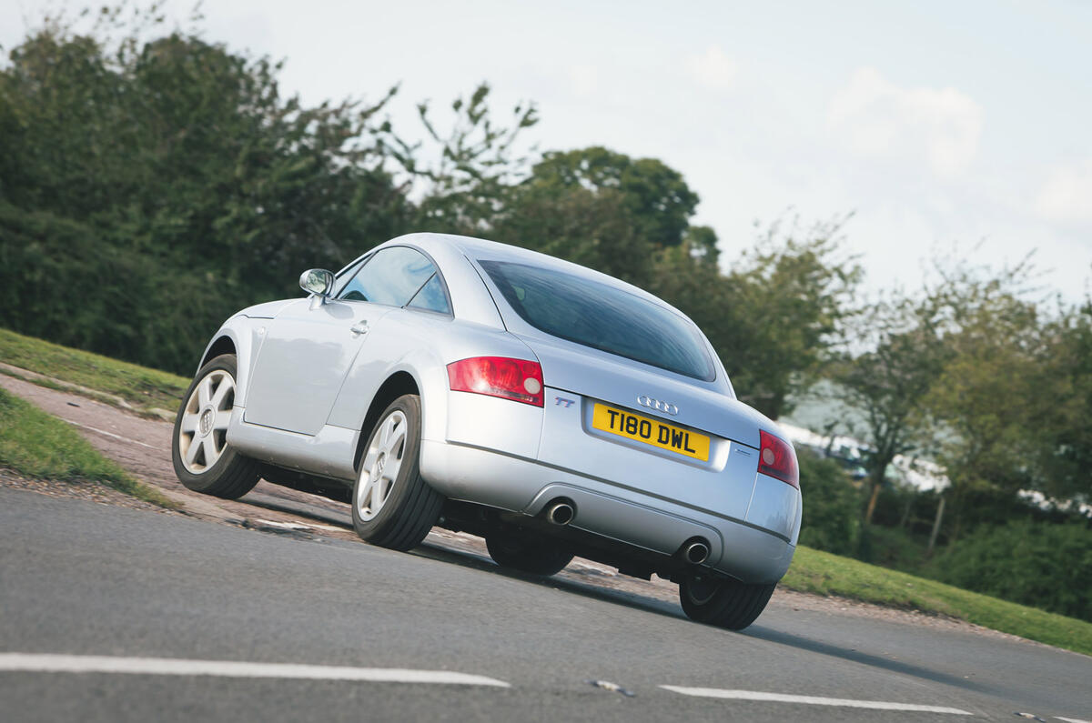 97 Audi TT mk1 Bauhaus feature 2021 tracking rear 97 Audi TT mk1 Bauhaus feature 2021 tracking rear